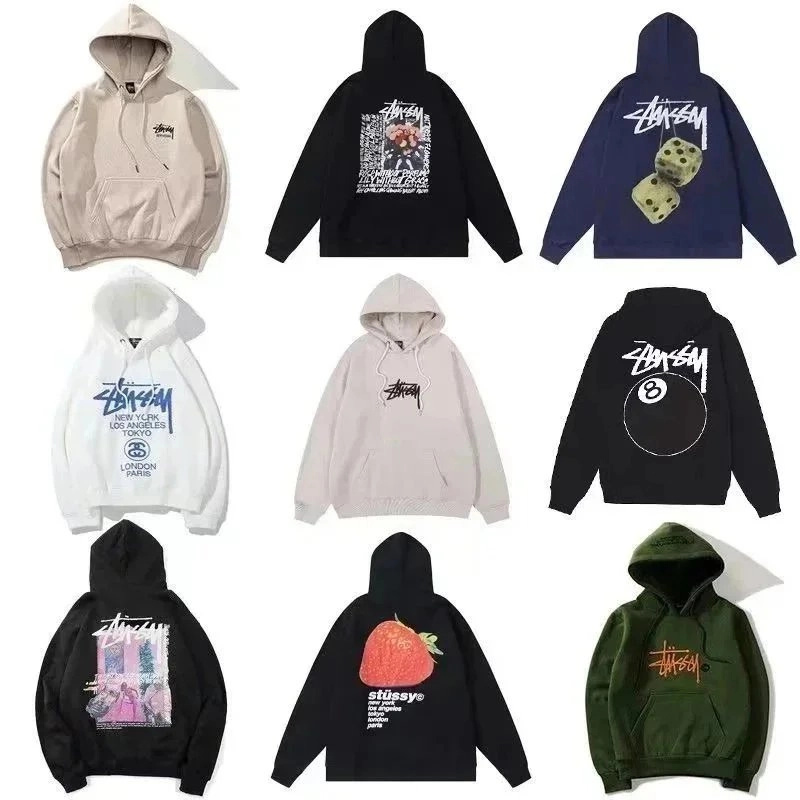 Stussy Strawberry Graphic Hoodie Black