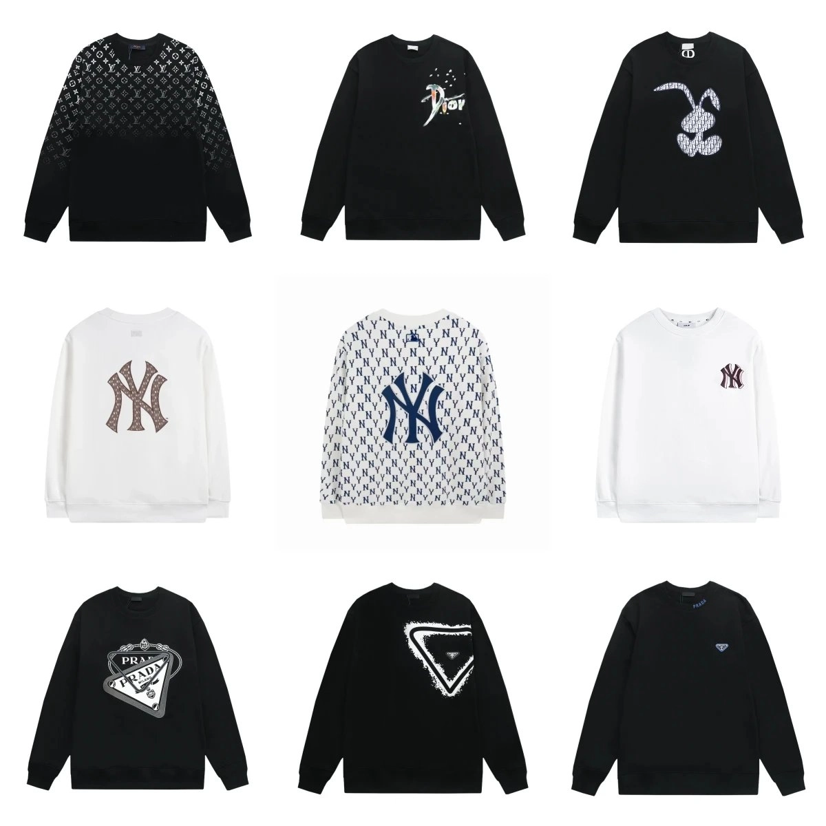 Louis Vuitton Monogram Gradient Black Sweatshirt
