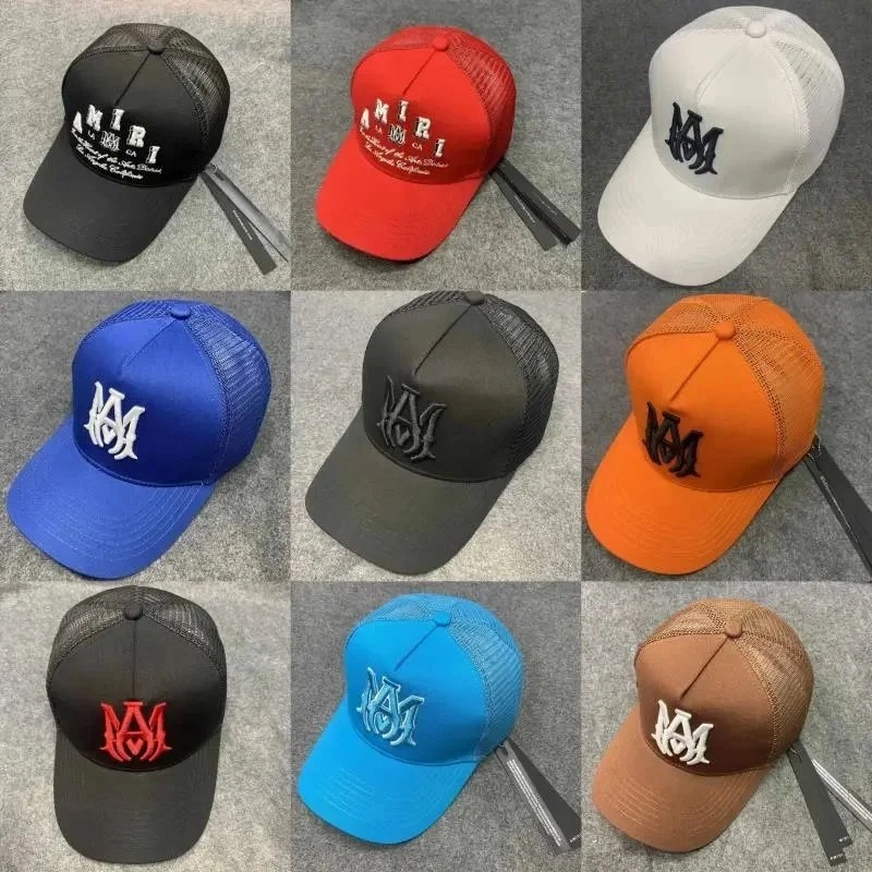 AMIRI Mesh Trucker Cap with Embroidered Logo - Multiple Colors