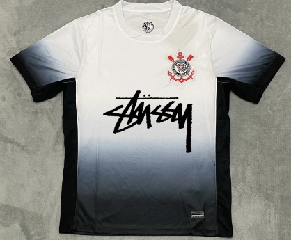 Stussy x Corinthians Gradient Jersey White-Black