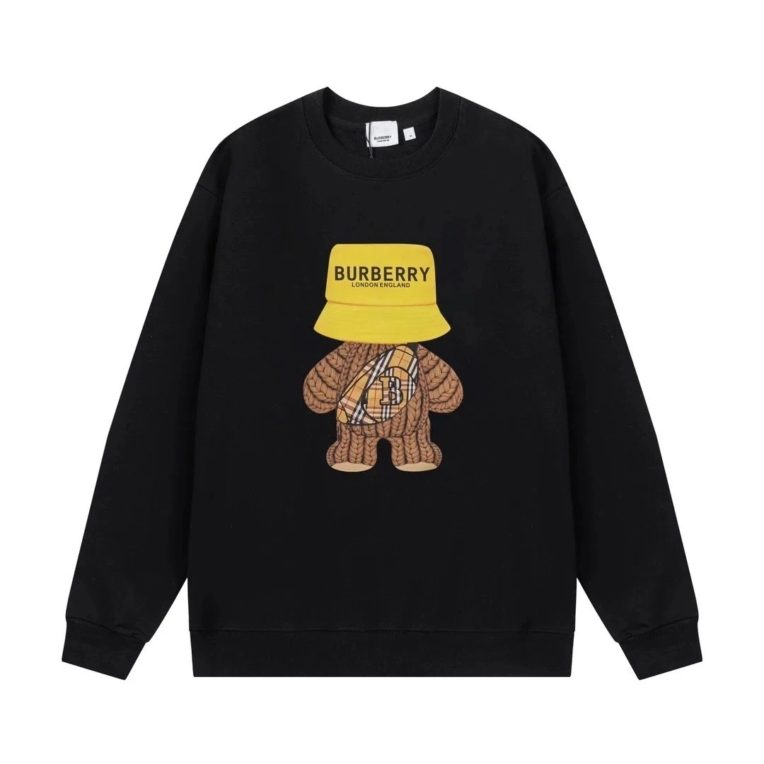 Burberry Thomas Bear Graphic Sweatshirt Black Yellow