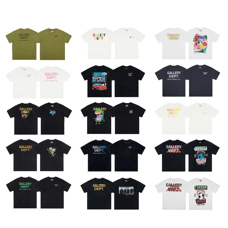 Gallery Dept. Vintage Logo Graphic Tee - Olive Green
