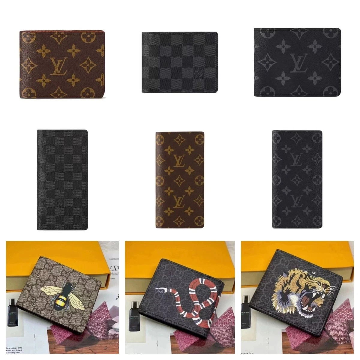 Louis Vuitton Monogram Brown Canvas Bifold Wallet