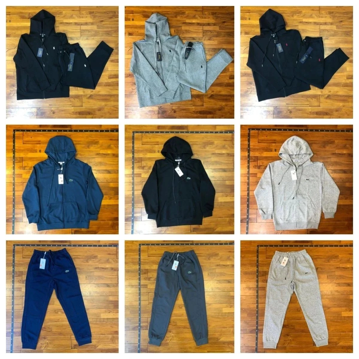 Lacoste Full-Zip Hoodie with Crocodile Logo - Navy Blue