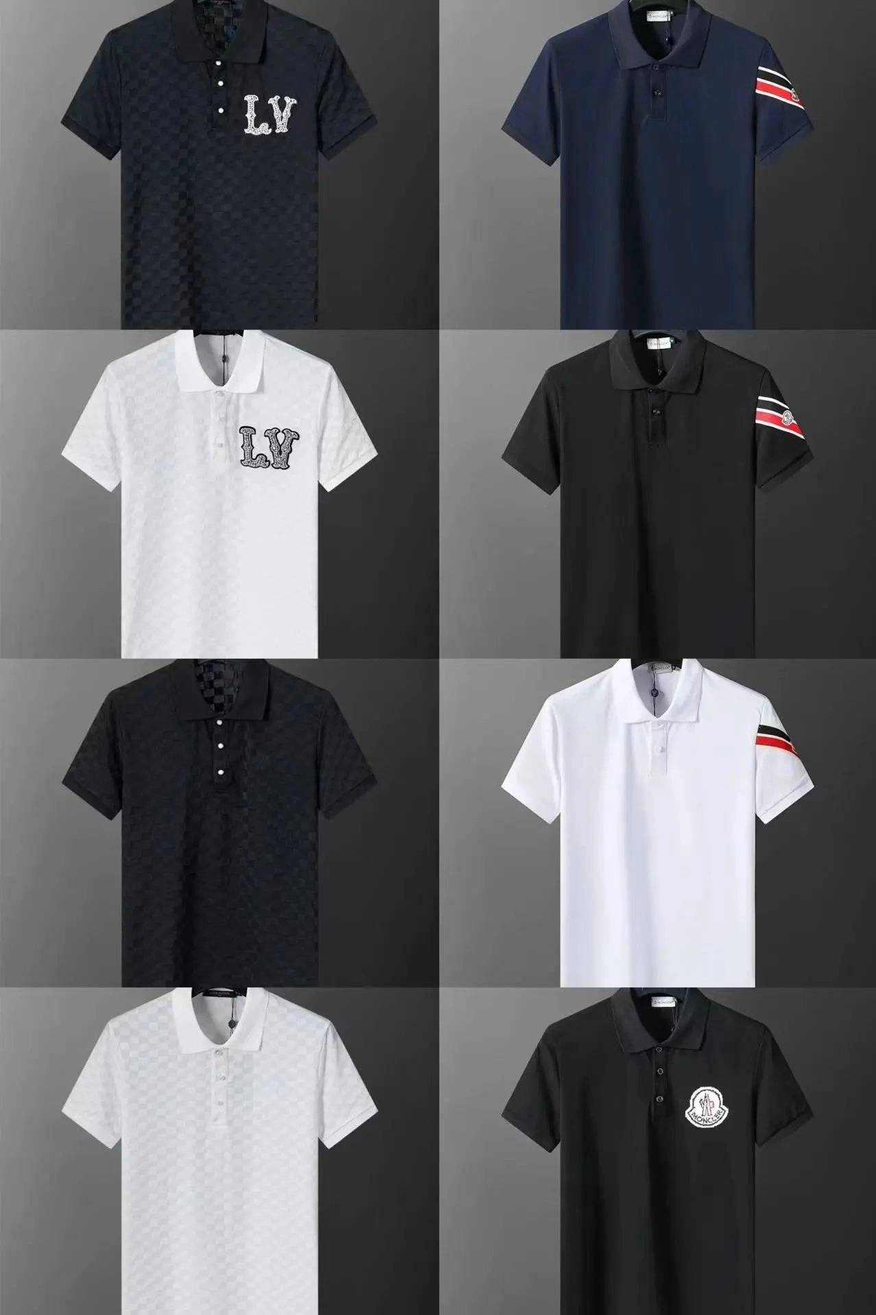 Louis Vuitton LV Monogram Checkered Polo Shirt - Black