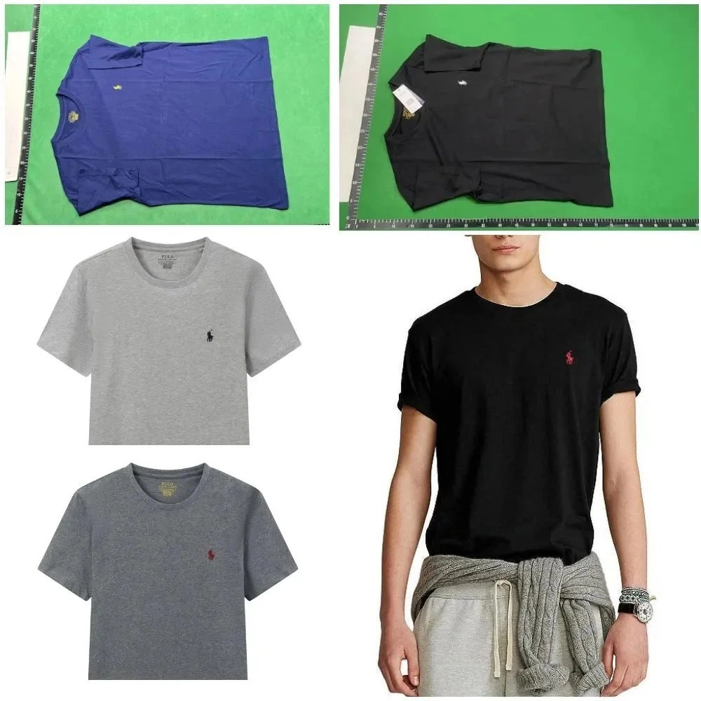 Polo Ralph Lauren Classic Fit Cotton T-Shirt - Black with Red Pony Logo
