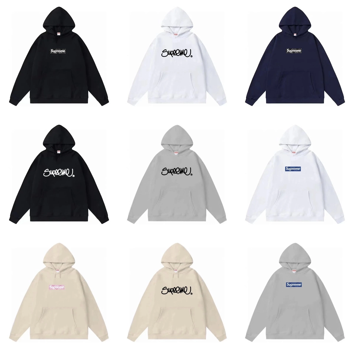 Supreme Box Logo Hooded Sweatshirt Black Classic