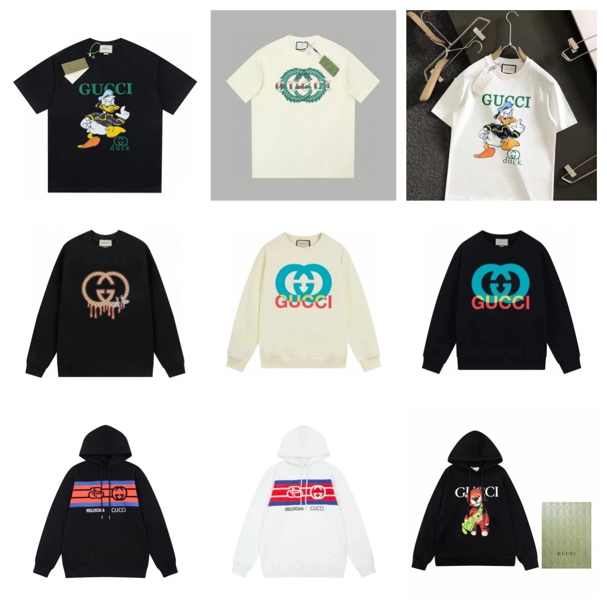 Gucci Donald Duck Graphic T-Shirt Black