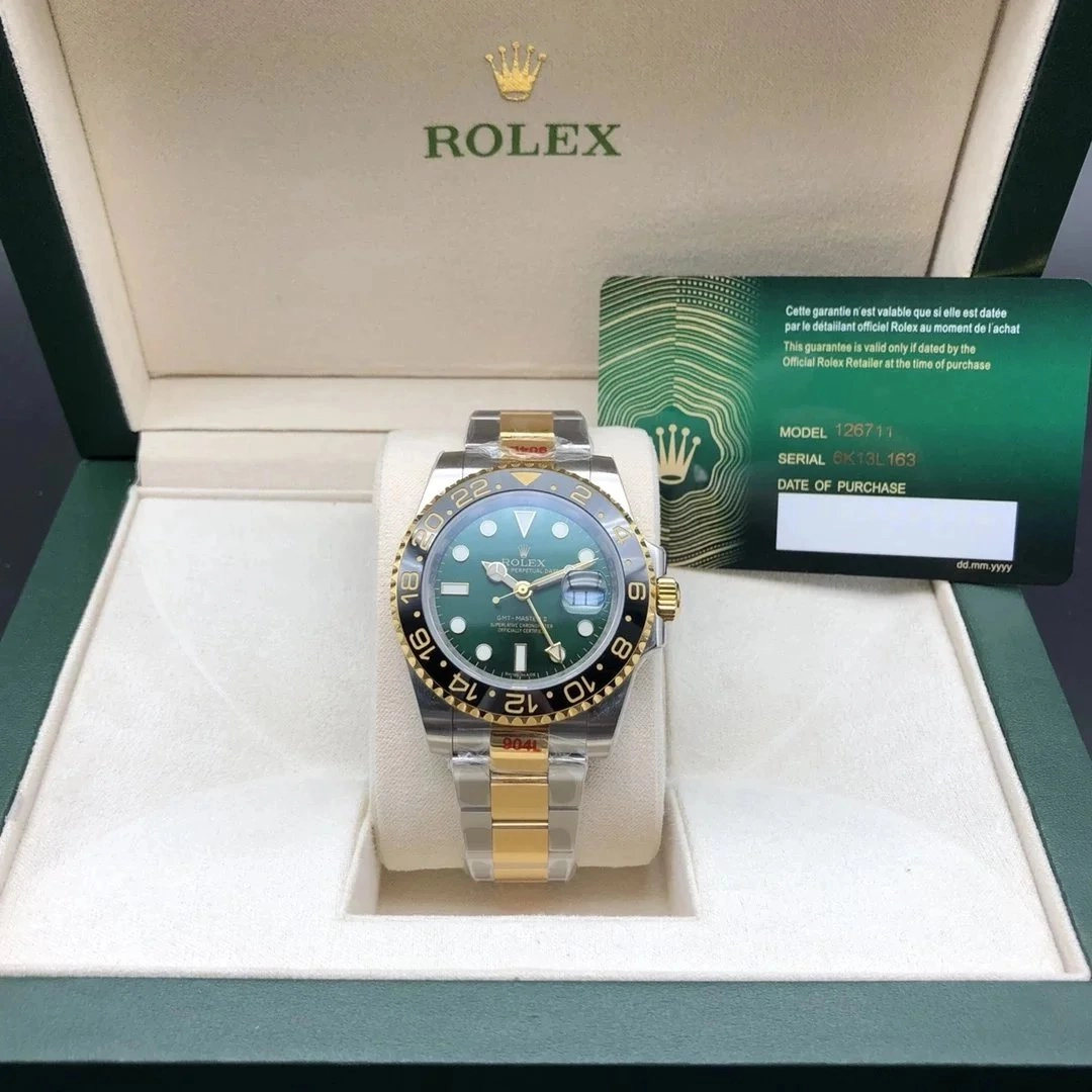 Rolex GMT-Master II 126711 with Green Dial and Two-Tone Bezel