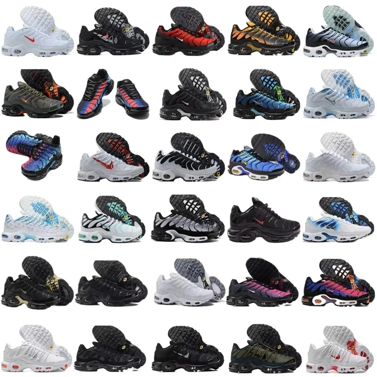 Nike Air Max Plus TN Ultra Black Reflective Mesh Running Shoes