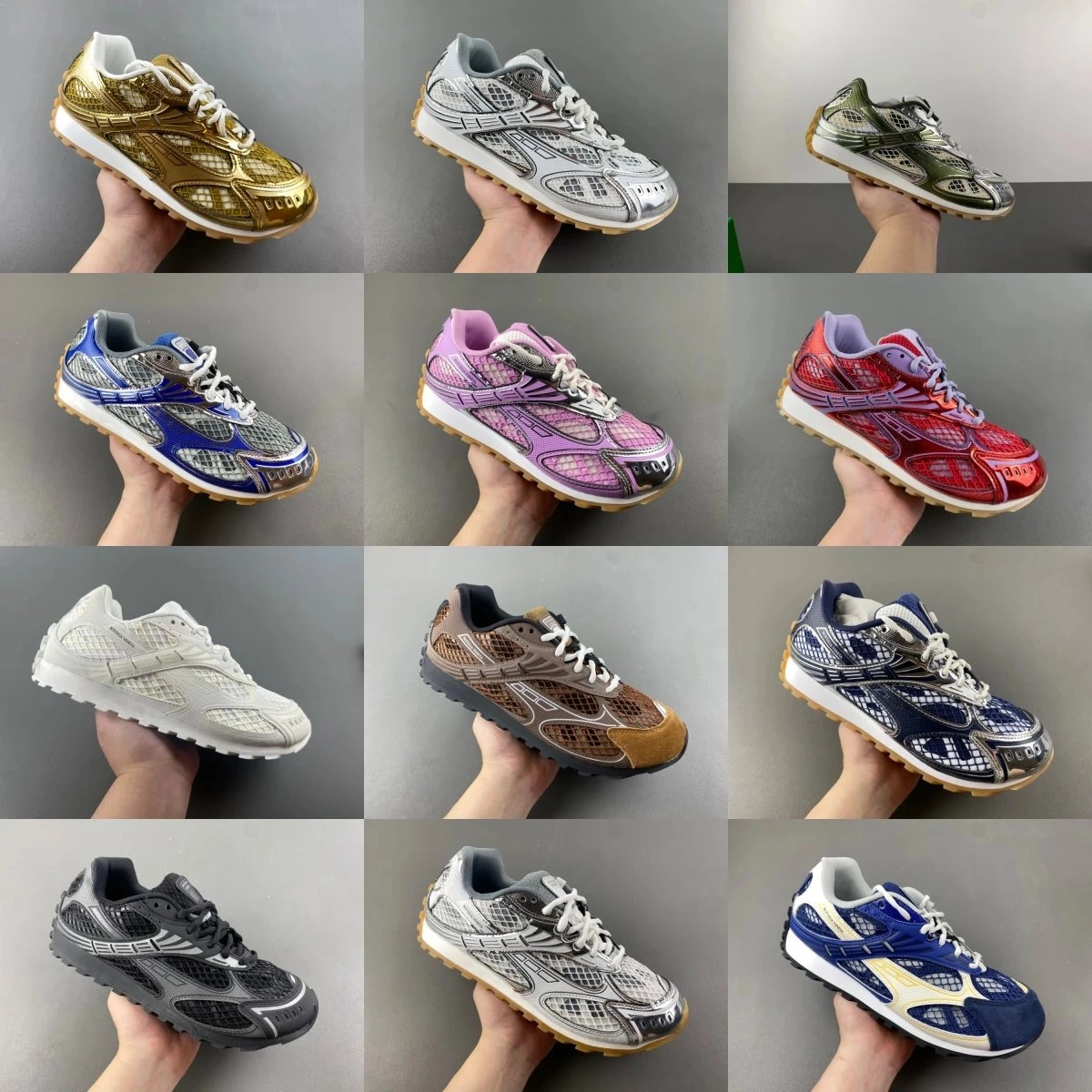 Reebok Aztrek 2000 Metallic Gold Mesh Running Shoe
