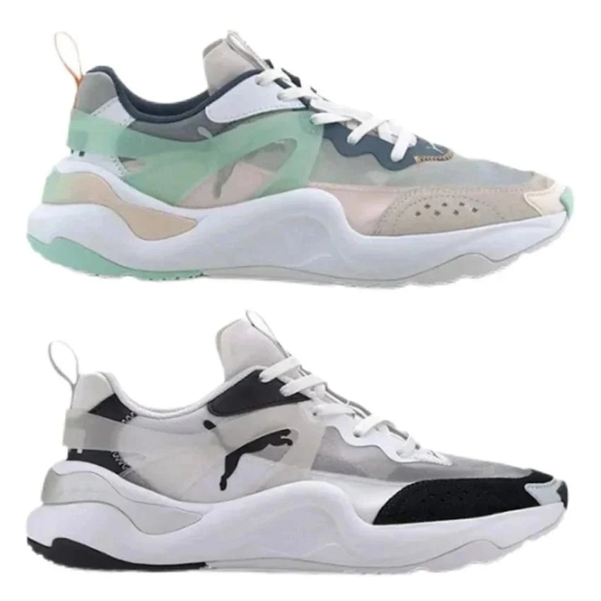 Puma RS-X3 Soft Mint and Black Mesh Sneakers