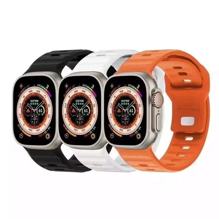 Apple Watch Ultra 2 with Orange Sport Loop Band and Altimeter Display