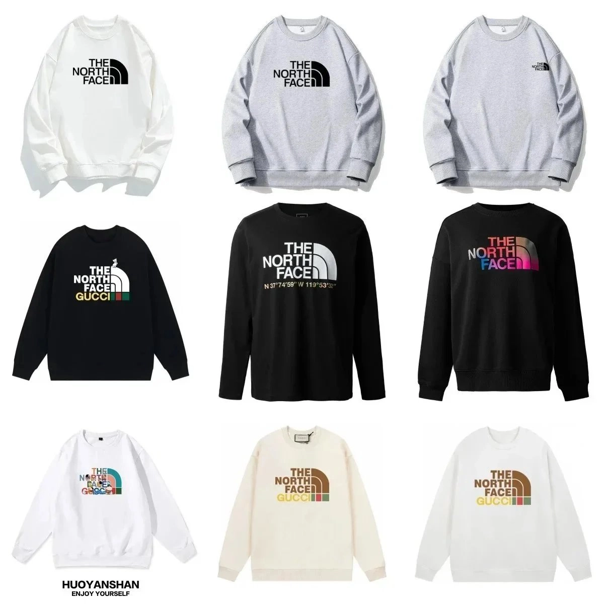 The North Face x Gucci Collaboration Crewneck Sweatshirt - White