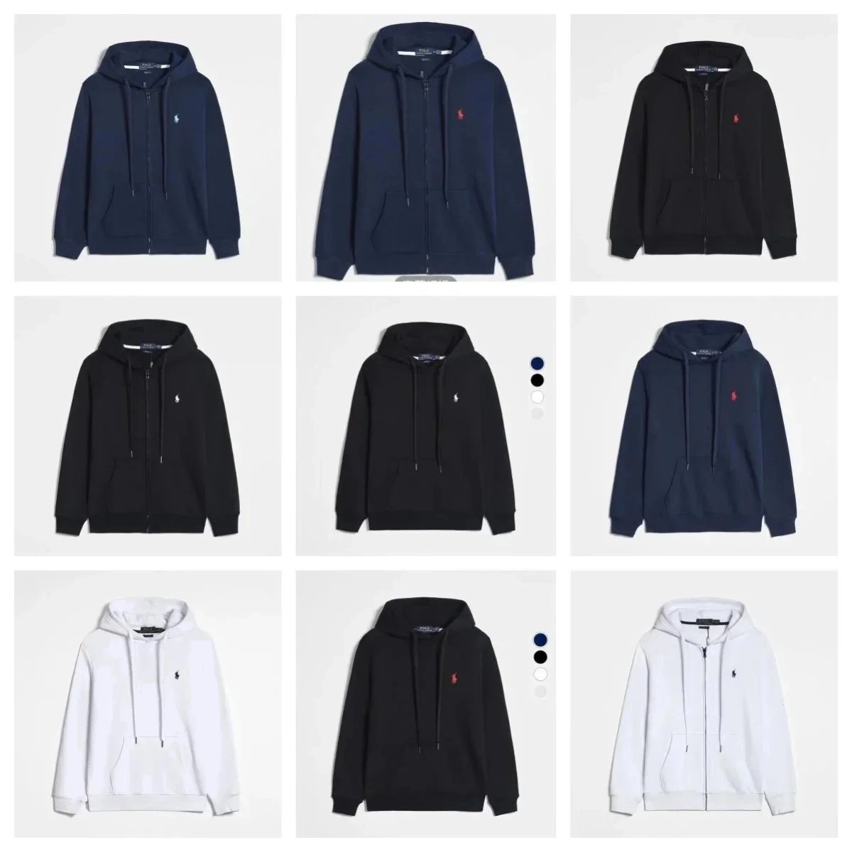 Polo Ralph Lauren Classic Full-Zip Hoodie - Navy Blue