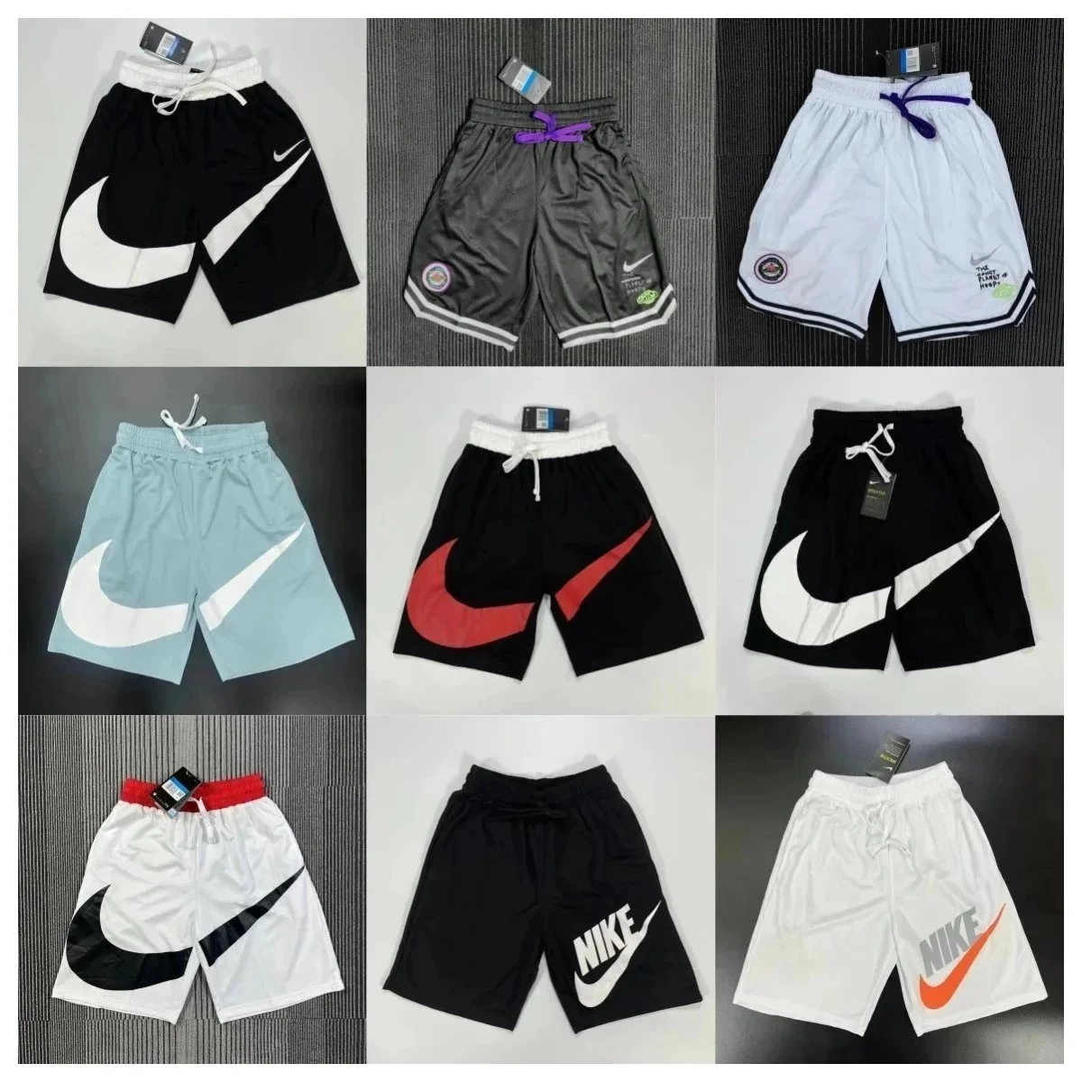 Nike Sportswear Swoosh Shorts - Black with White Logo