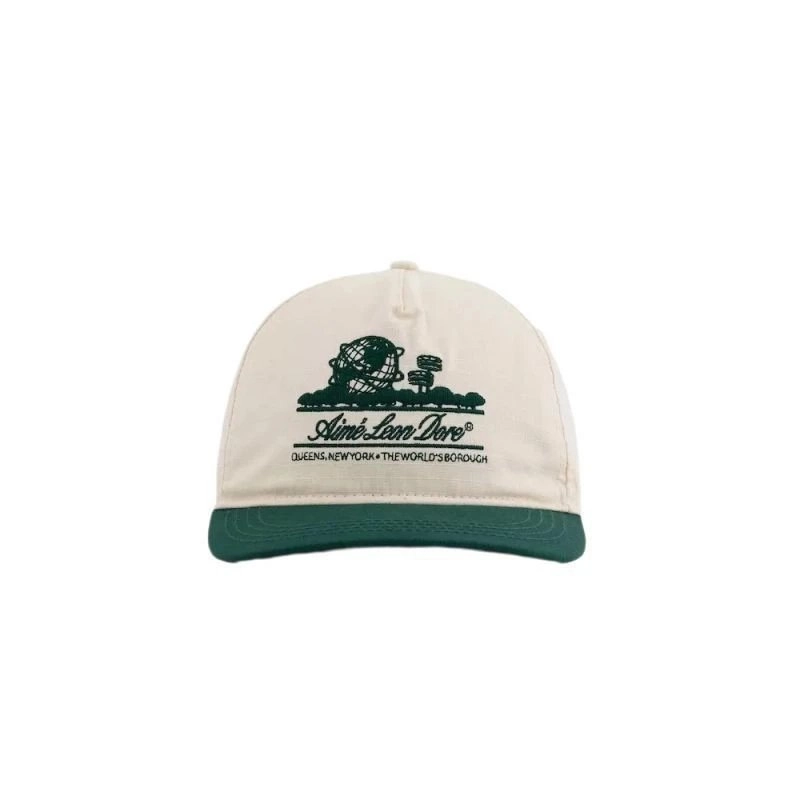 Aim&eacute; Leon Dore Globe Embroidery Two-Tone Baseball Cap