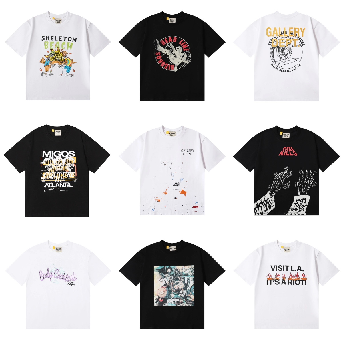 Gallery Dept Skeleton Beach Graphic T-Shirt White