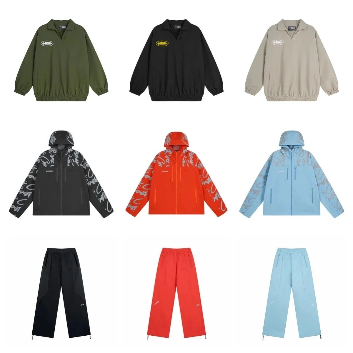 Supreme Graphic-Print Hooded Windbreaker Jacket - Black/White