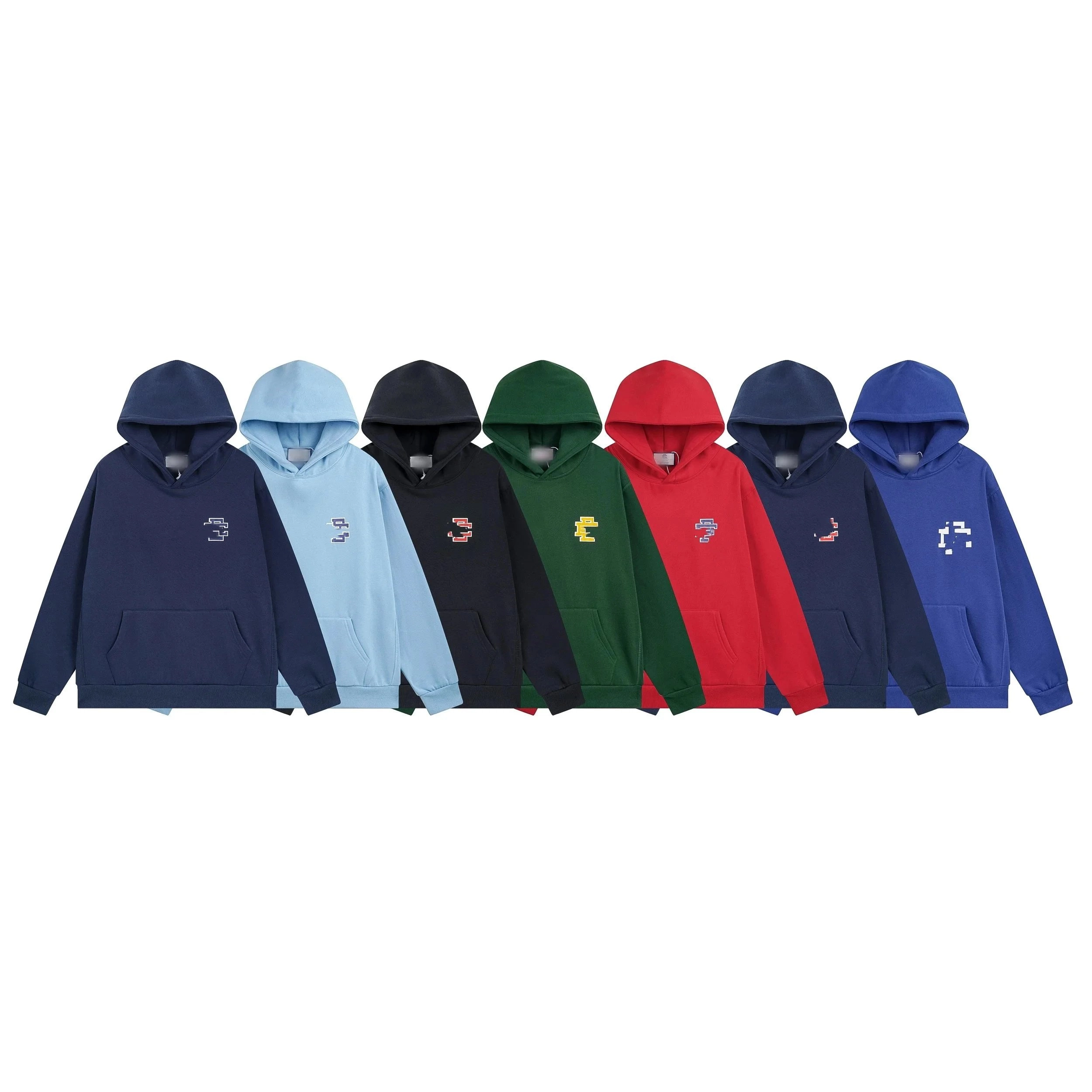 PixelCraft Retro Pixel Logo Hoodie - Navy Blue with 8-bit Emblem