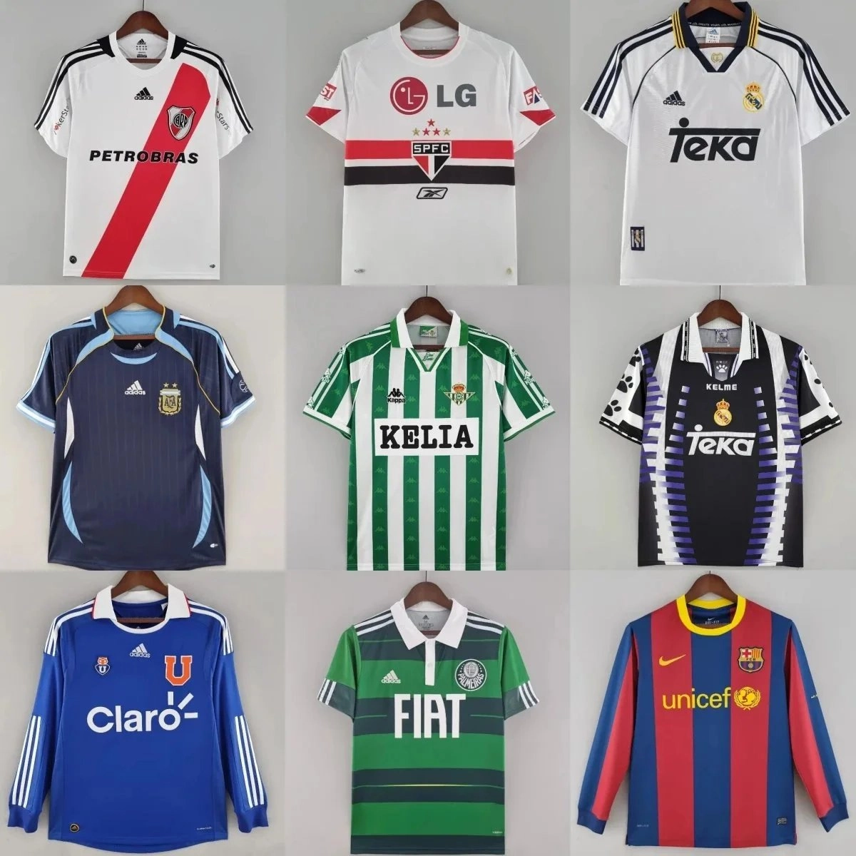 River Plate 2008-09 Home Jersey White Red Diagonal Stripe