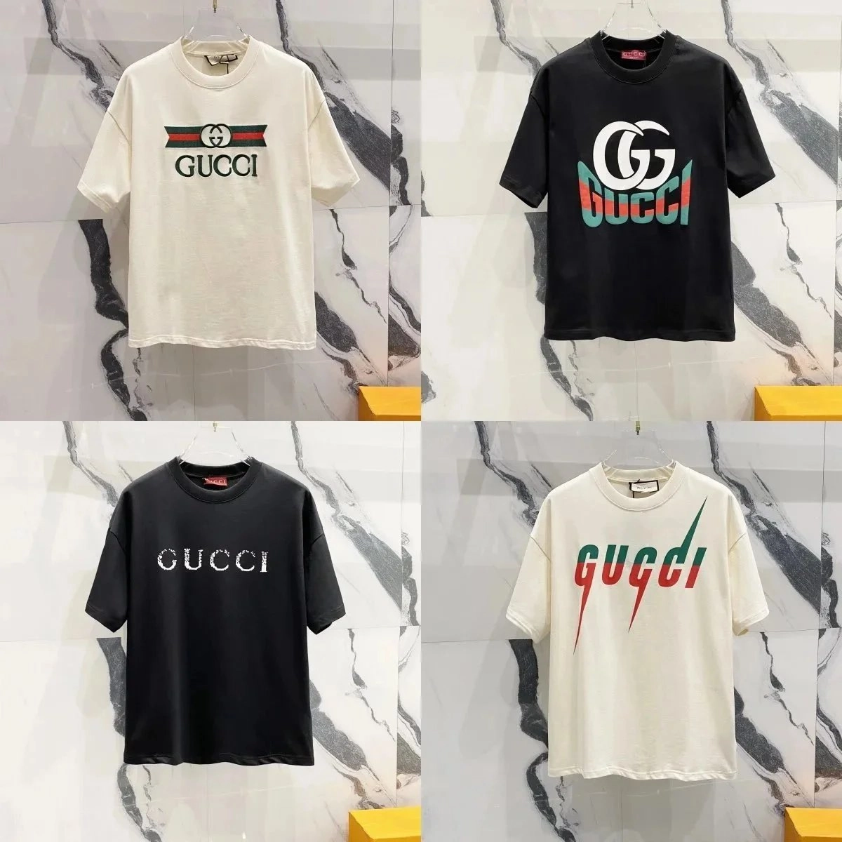Gucci Oversized T-Shirt with Interlocking GG Logo Print