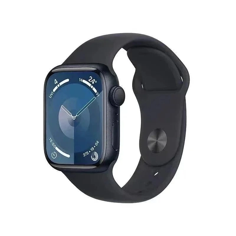 Apple Watch Series 9 GPS + Cellular, Midnight Aluminum Case with Black Sport Band