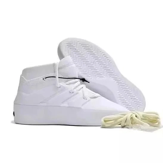Adidas Forum Mid White Triple White Sneaker with Herringbone Sole