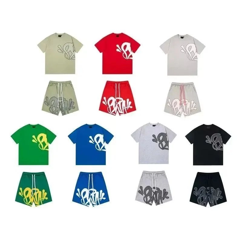 Blink Graffiti Logo T-Shirt and Shorts Set - Olive Green