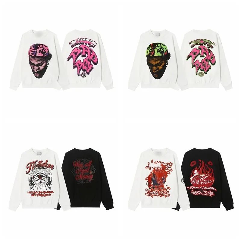 Bad Boy Records Graphic Sweatshirt - Pink Green Black Print