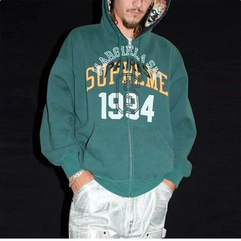 Supreme Margiela Six 1994 Zip-Up Hoodie Forest Green