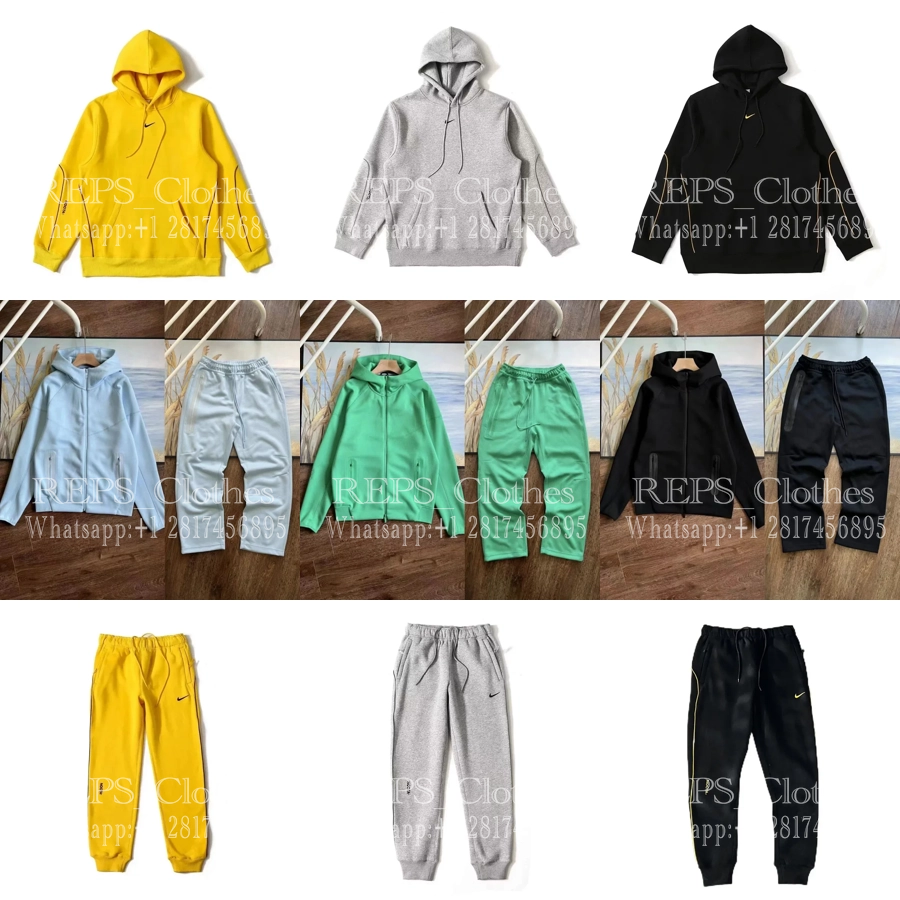 Nike Sportswear Tech Fleece Hoodie and Jogger Set - Yellow