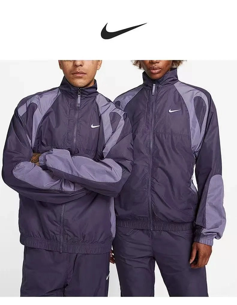 Nike Windrunner Track Jacket - Deep Purple/Gray Colorblock