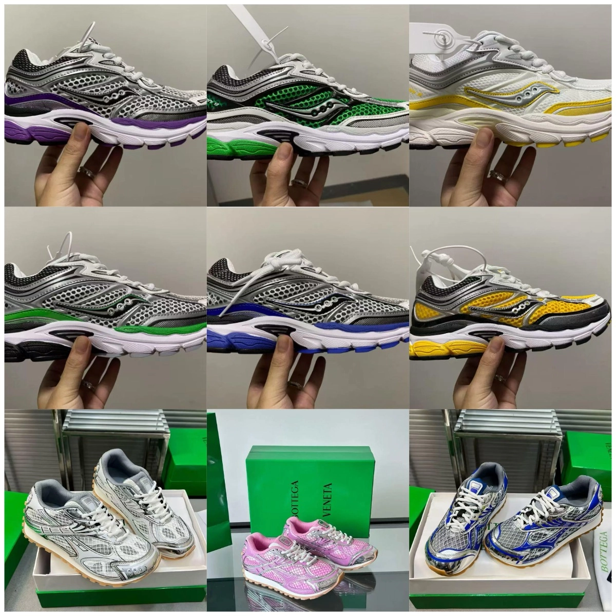 Saucony Shadow 6000 Mesh Running Shoe - Multi-Color Accent