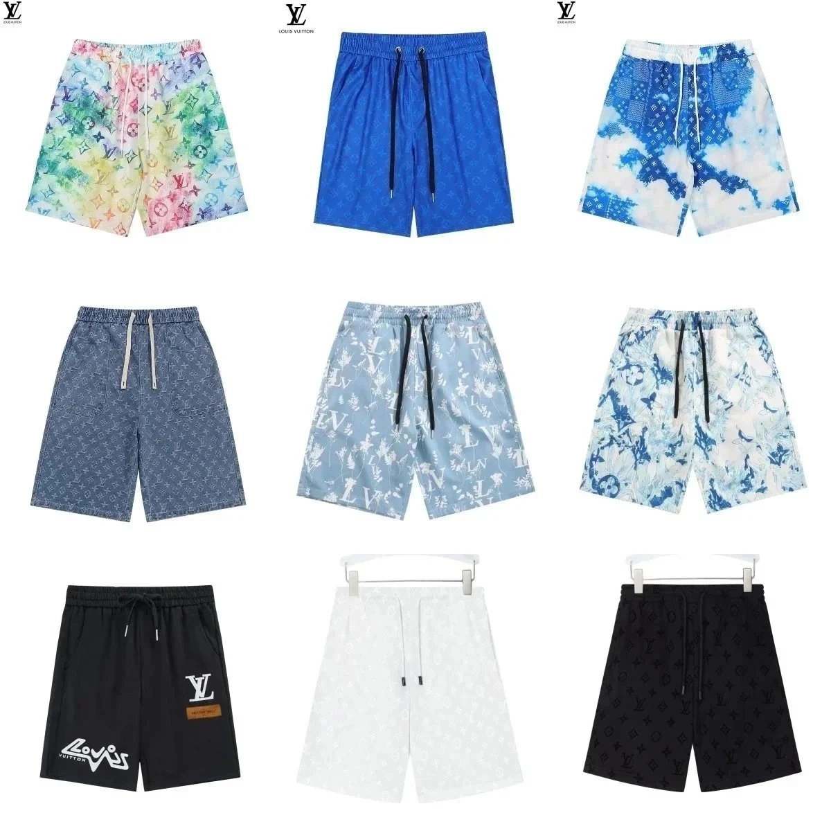 Louis Vuitton Monogram Swim Shorts Rainbow Tie-Dye Print