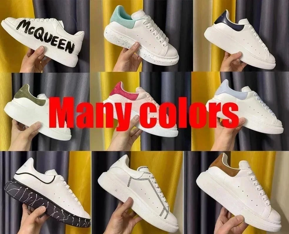 Alexander McQueen Oversized Sneaker White Black Graffiti Sole
