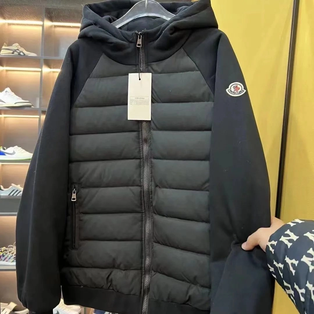 Moncler Genius Hybrid Hooded Puffer Jacket Black