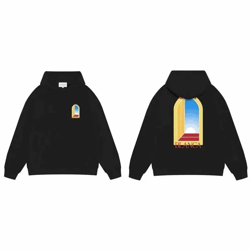 BLANCA Archway Graphic Hoodie - Black with Window Print