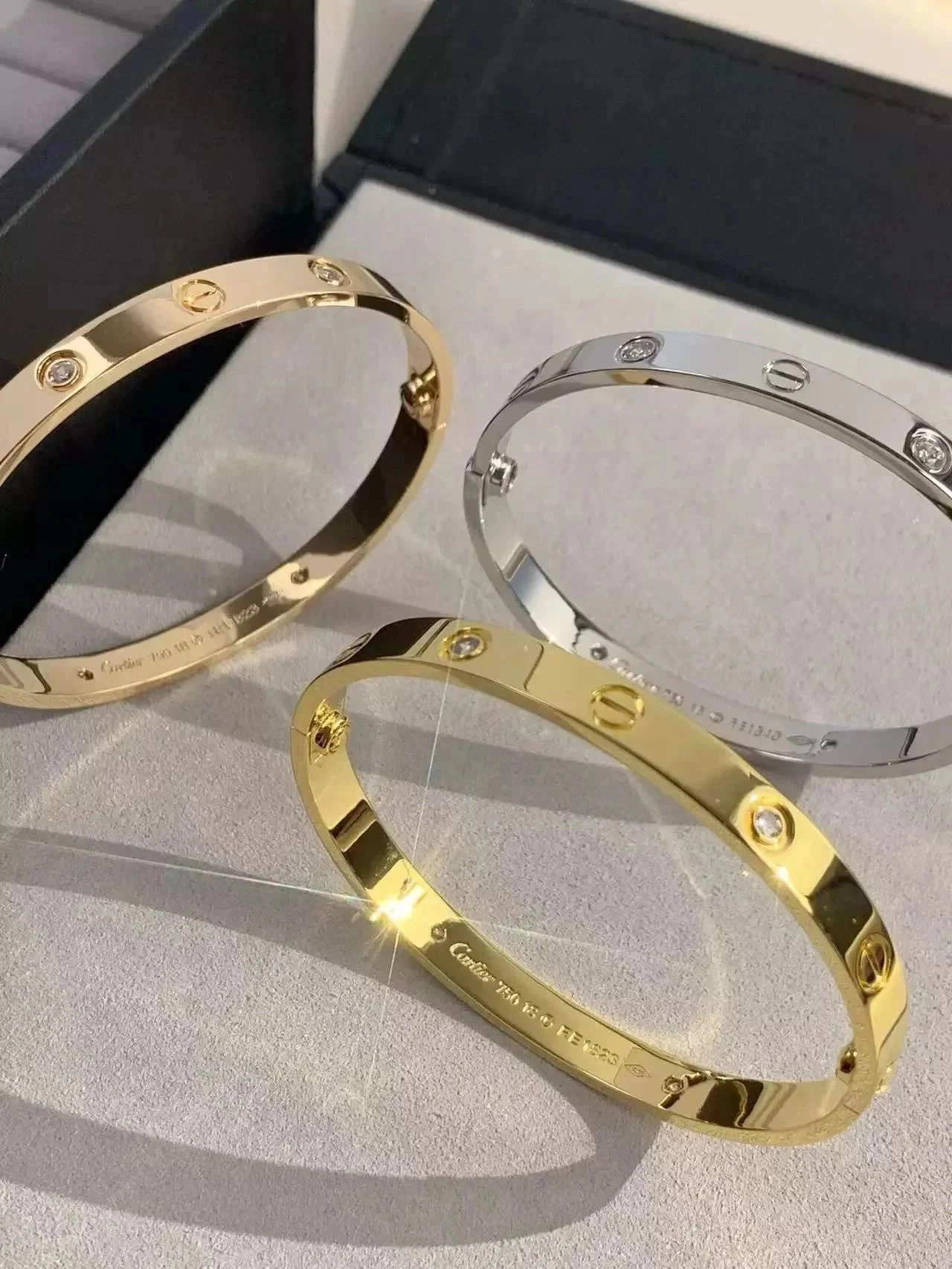 Cartier Love Bracelet 18K Yellow Gold with Diamonds