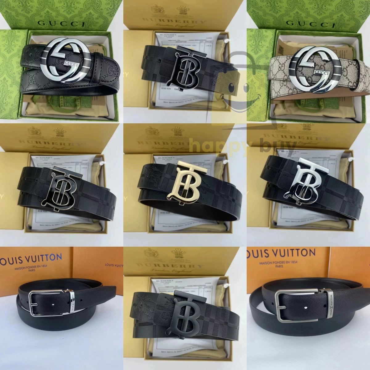 Gucci Interlocking G Belt Black Leather with Silver Buckle