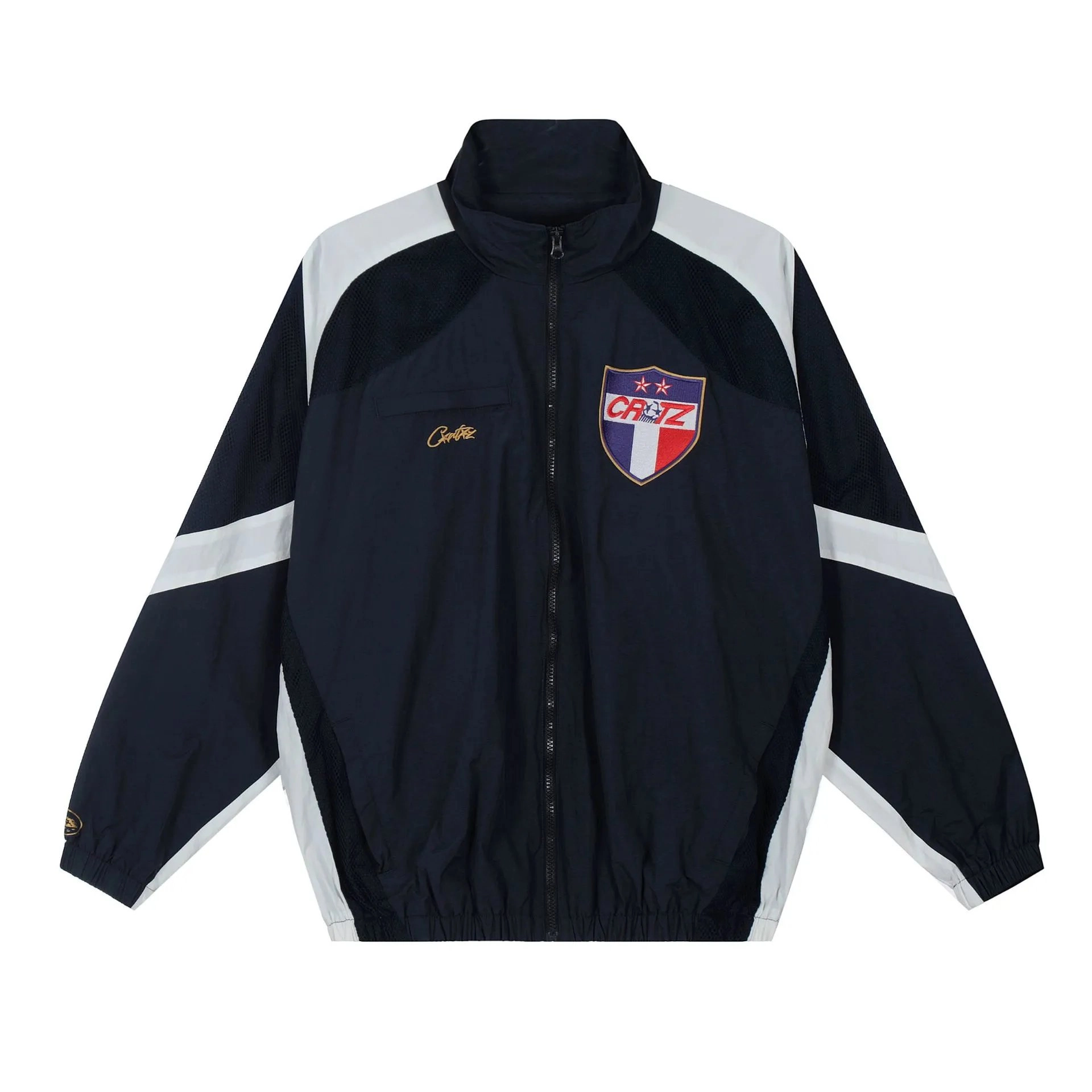 Cruz Azul Vintage Track Jacket Navy White Shield Logo
