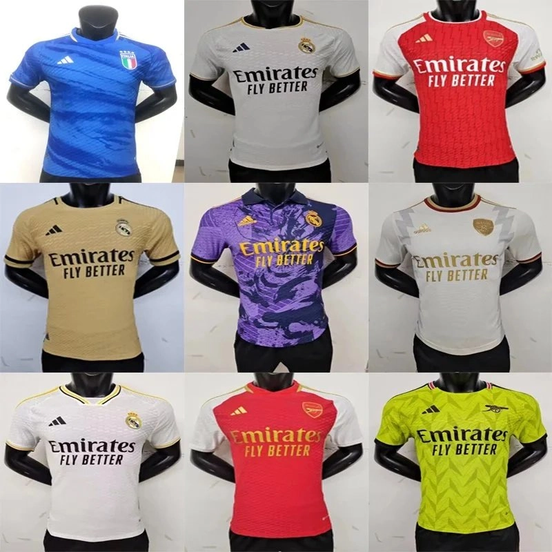 Adidas Emirates Real Madrid 2023-24 Home Jersey White Gold