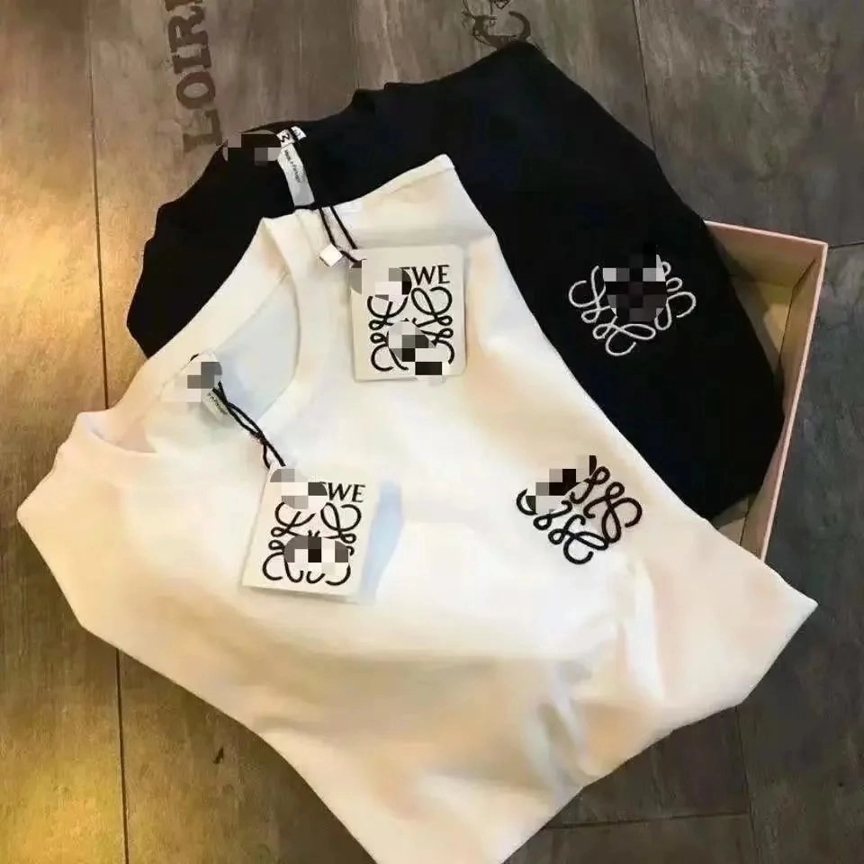 Loewe Anagram Embroidered Cotton T-Shirt - White/Black