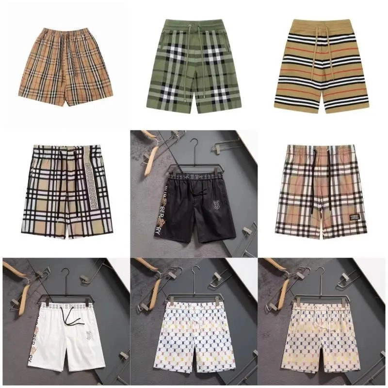 Burberry Classic Check Print Drawstring Shorts - Beige Tan