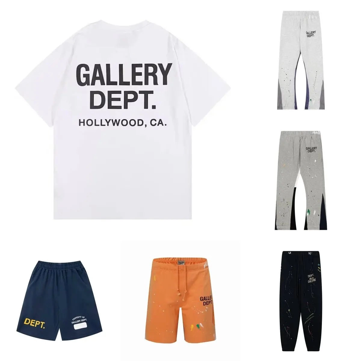Gallery Dept. Hollywood CA Oversized Logo T-Shirt White