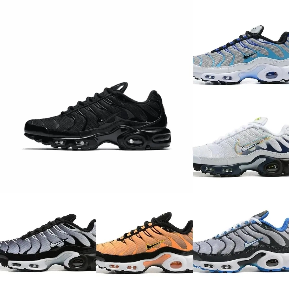 Nike Air Max Plus TN Black Full-Black Reflective Upper