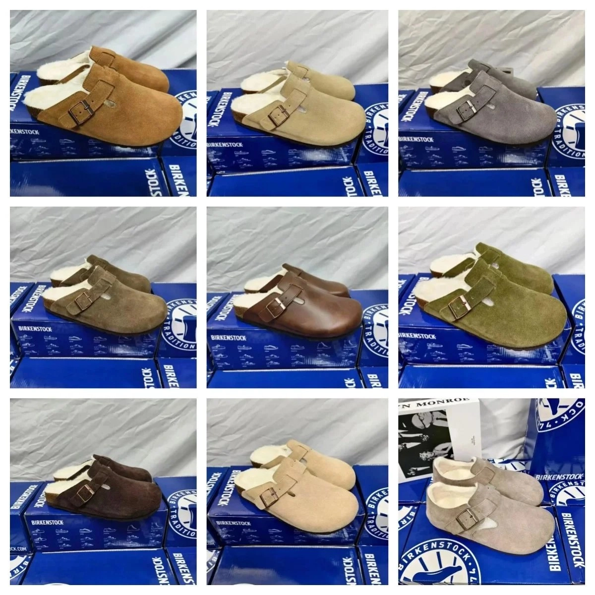 Birkenstock Boston Shearling-Lined Suede Clog - Multiple Colors