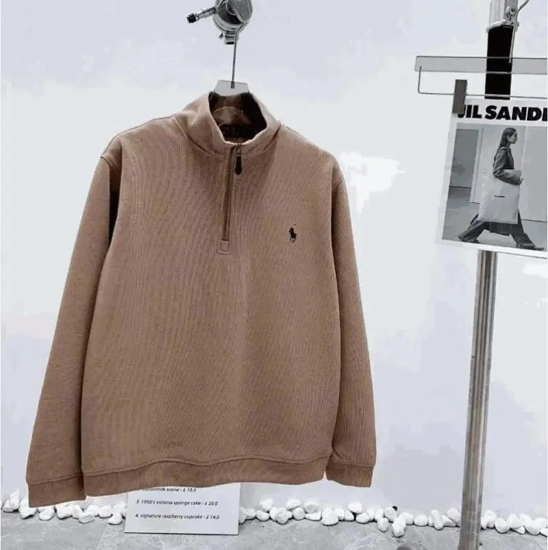 Polo Ralph Lauren Ribbed Half-Zip Sweater - Camel