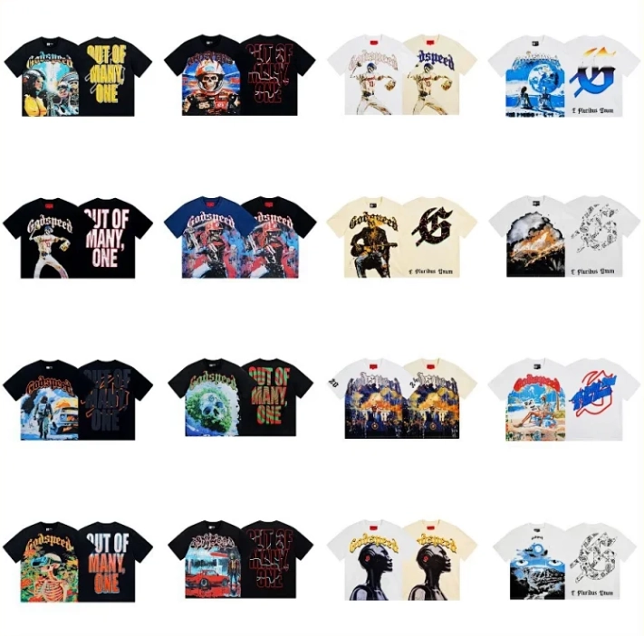 Godspeed Out of Many One Graphic T-Shirt Black Skull Print