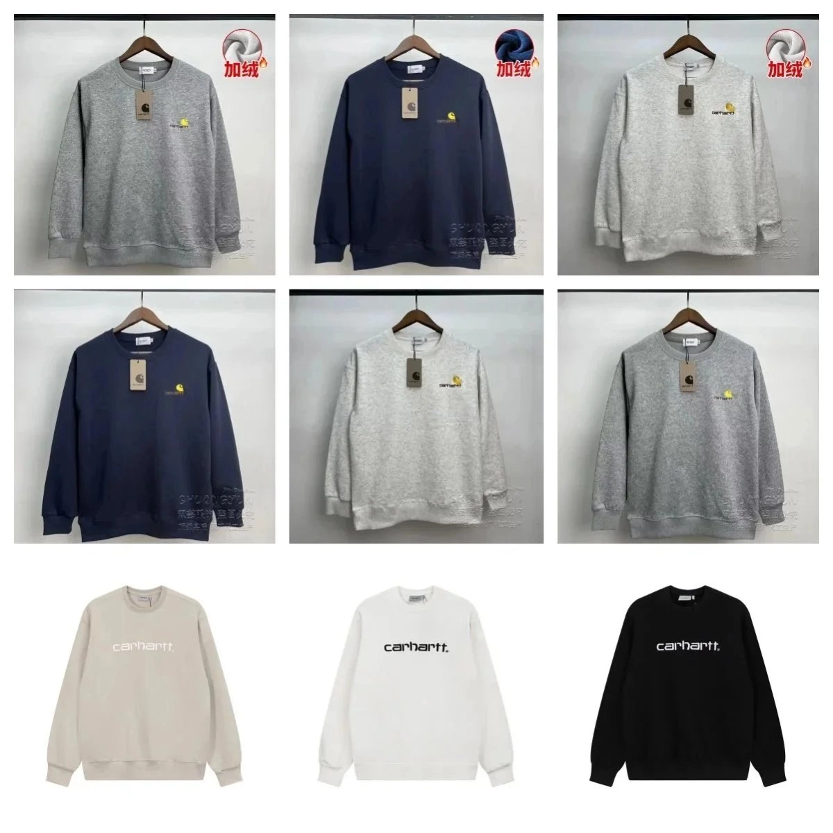 Carhartt WIP Script Logo Crewneck Sweatshirt - Black